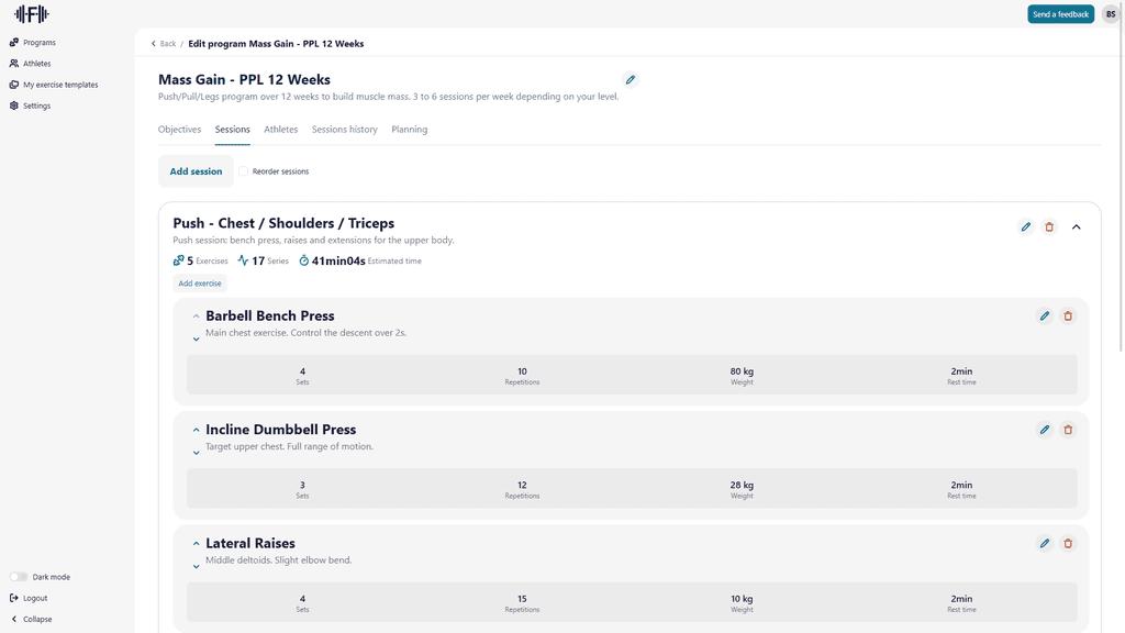 Designing training programs